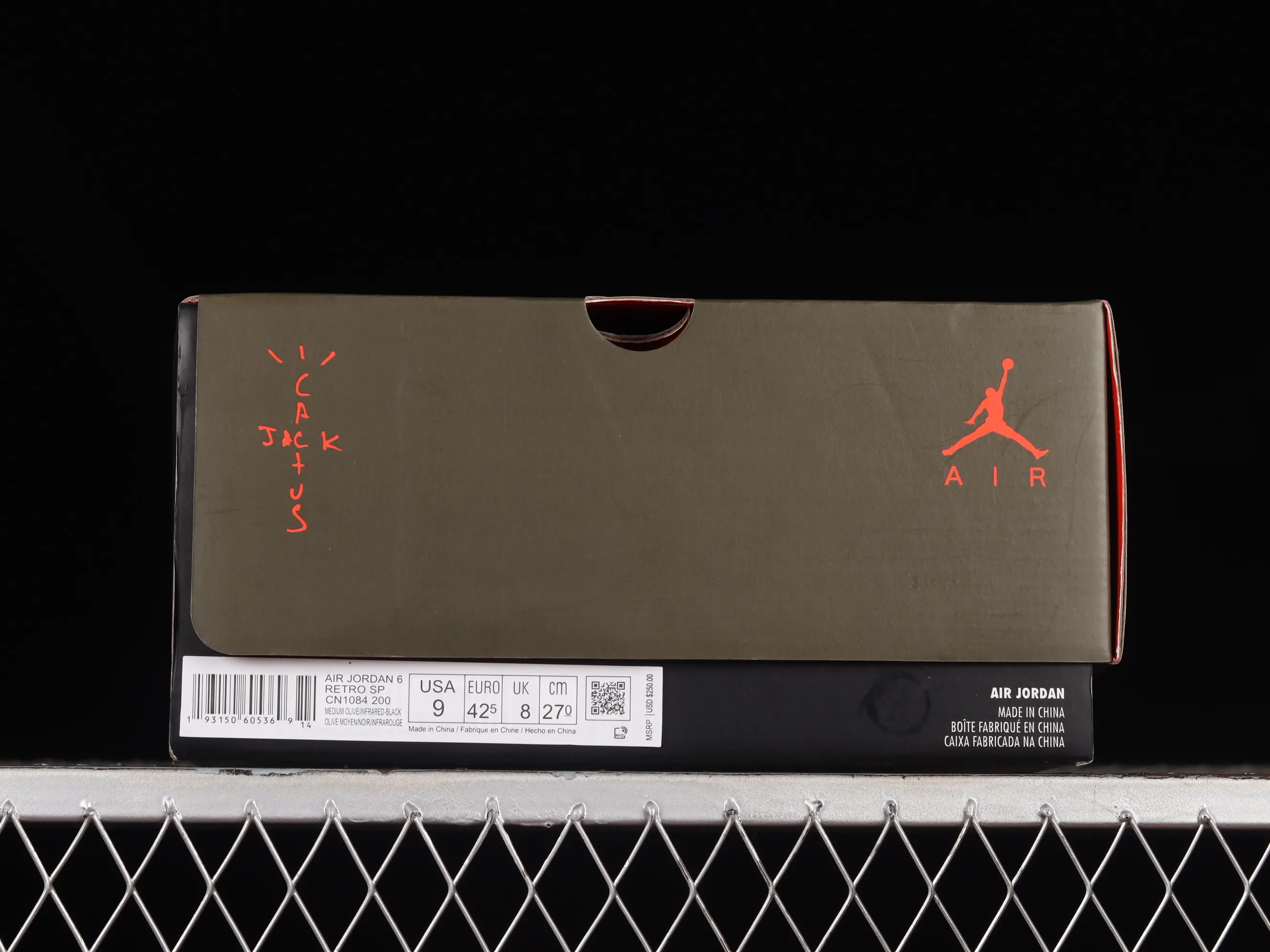 All Categories Air Jordan Jordan Series Basketball Shoes Air Jordan 6 LJR Version Travis Scott x Air Jordan 6 AJ6 TS Joint Pocket Army Green Basketball Shoes CN1084-200